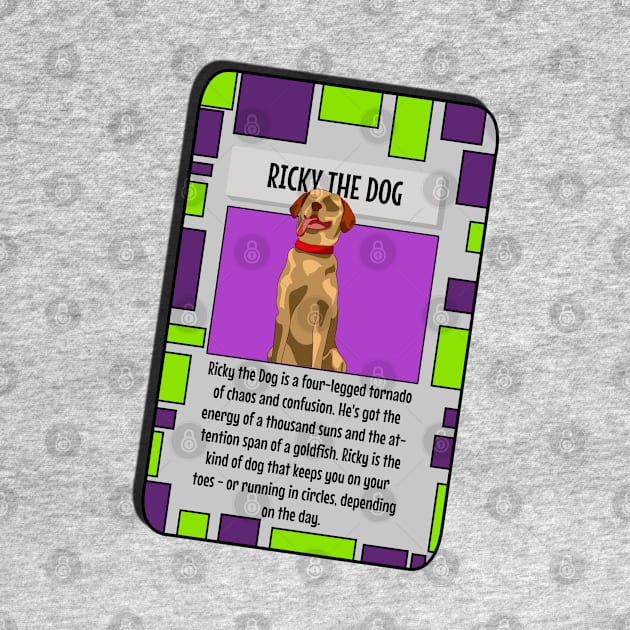 Animal Trading Card - Dog by Fun Funky Designs